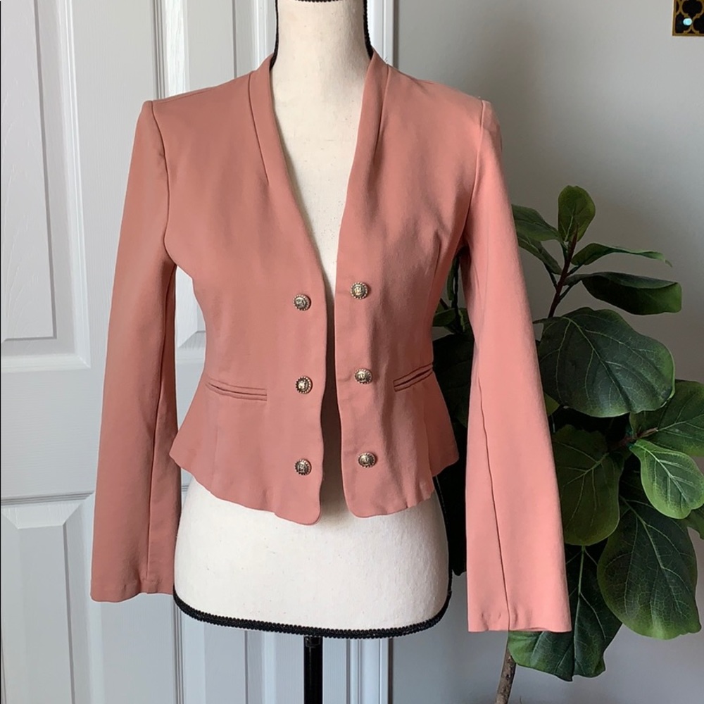 Peach blazer jacket